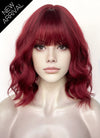 Wine Red Wavy Synthetic Hair Wig NS582