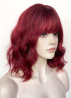 Wine Red Wavy Synthetic Hair Wig NS582