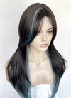 Black Blue Ombre Straight Synthetic Hair Wig NS585