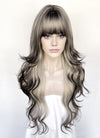 Blonde Mixed Black Wavy Synthetic Hair Wig NS587