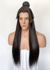 Heaven Official's Blessing Xie lian Brunette Straight Synthetic Men's Wig With Bun TB1751