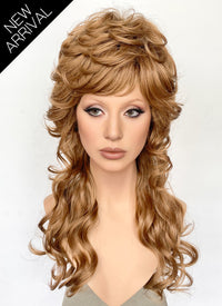 Die With A Smile Lady Gaga Blonde Curly Synthetic Hair Wig VT001