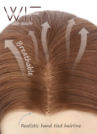 Wavy Mixed Orange Lace Front Synthetic Wig LF383