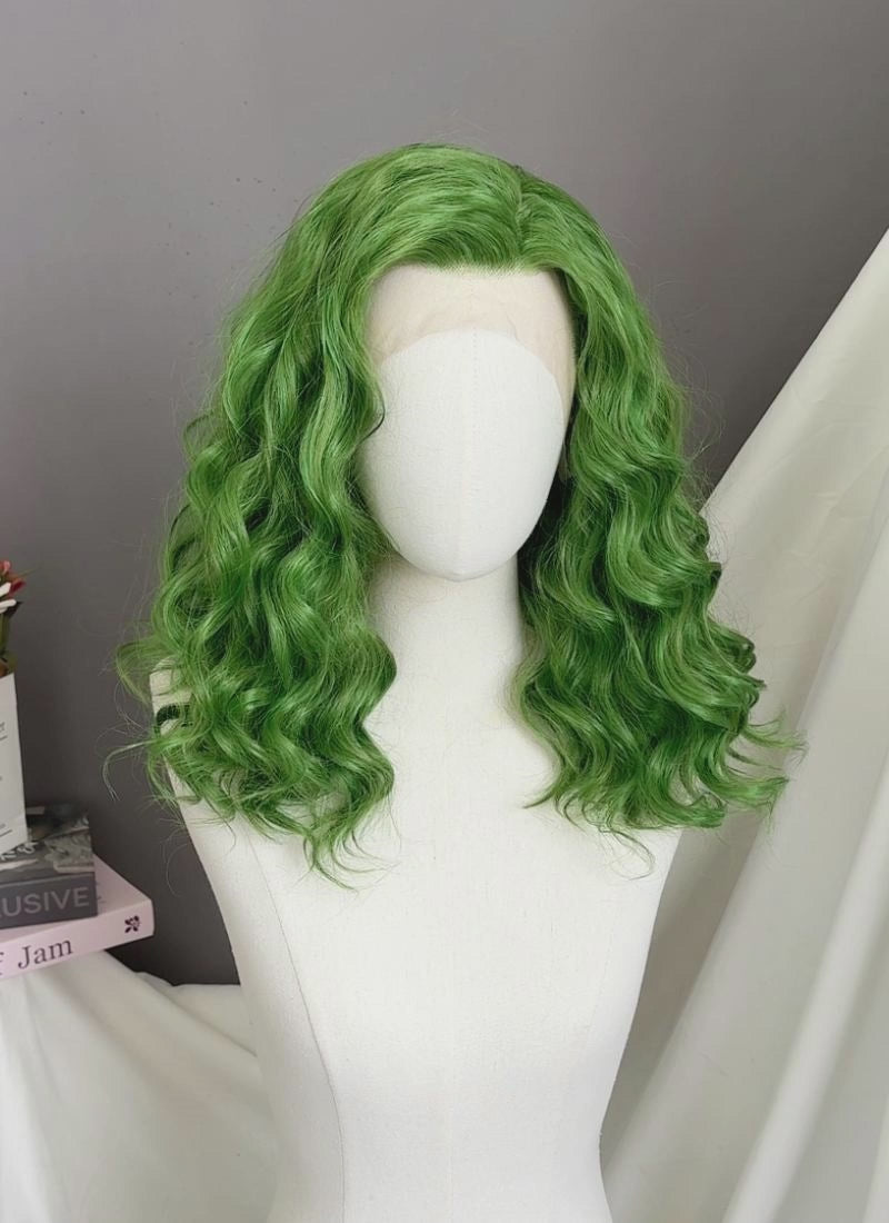 Joker Green Wavy Lace Front Synthetic Wig LFK5565