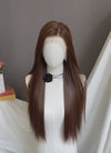 Brunette Straight Lace Front Kanekalon Synthetic Hair Wig LF3345