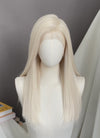 Platinum Blonde straight 13" x 6" Lace Top Lace Front Synthetic Wig LFS044