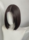 Dark Brown Curtain Bangs Straight Lace Front Synthetic Hair Wig LF3323