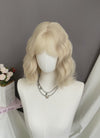 Blonde Wavy Bob Synthetic Hair Wig NS552