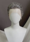 Mixed Grey Straight Lace Front Synthetic Men's Wig LF6010A