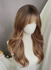 Brown Mixed Blonde With Dark Roots Wavy Synthetic Hair Wig NS592