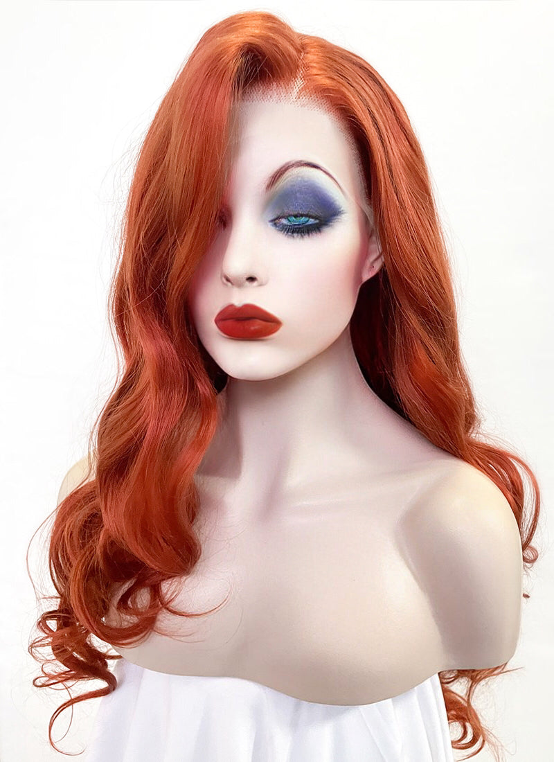 Long red 2025 wig jessica rabbit