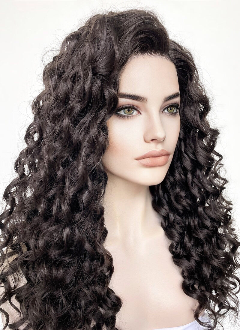 Long curly 2025 lace front wigs