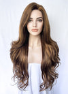 Brunette Wavy Lace Front Synthetic Wig LF1321