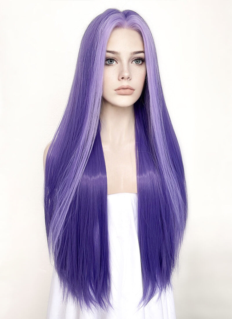 Long lavender outlet wig