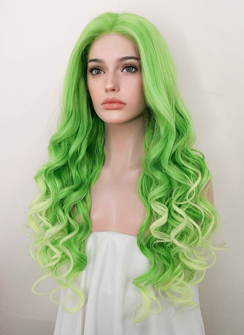 Lime green 2025 lace frontal