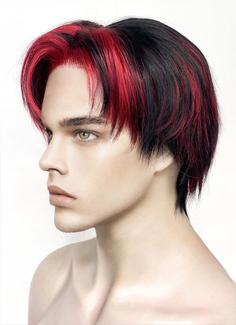 Red male shop wig