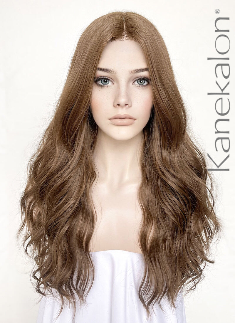 Long brown sale kanekalon wig