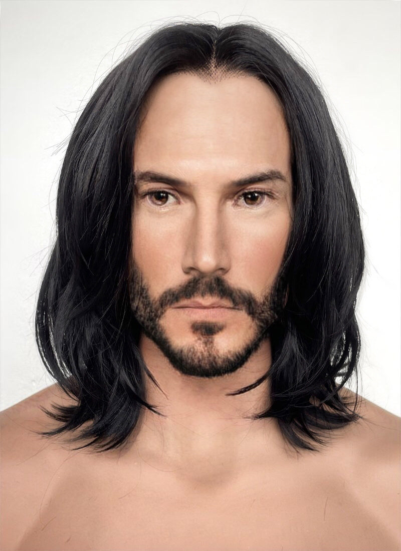 John Wick Black Wavy Lace Front Synthetic Wig Wig Is Fashion