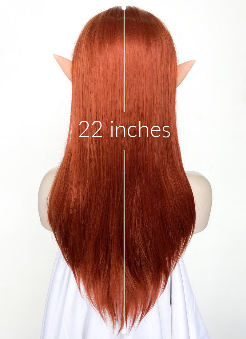 Long red 2024 cosplay wig