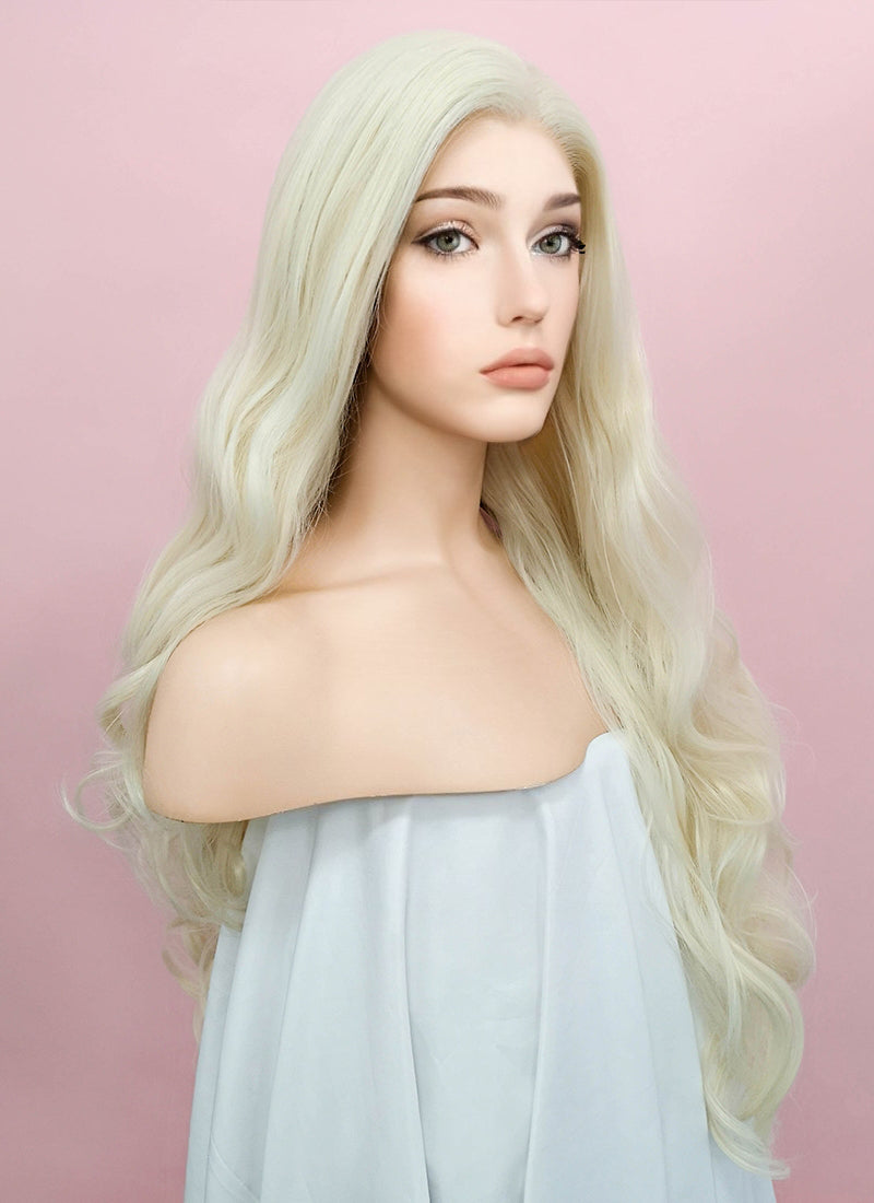 Long platinum shop blonde wavy wig