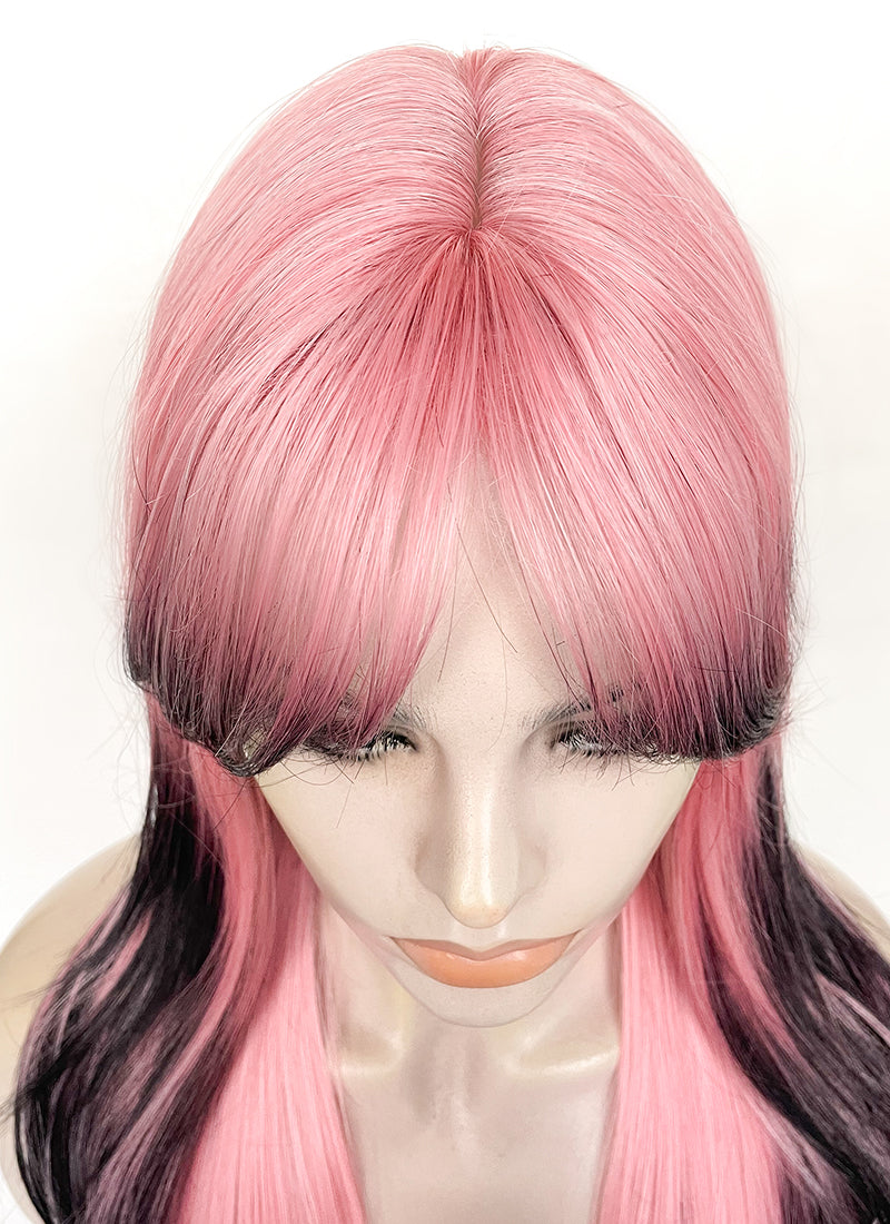 Long pink 2024 cosplay wig